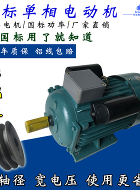 220V铜线电机370W电机1400转低速家用单相正反转小马达YY7144电机