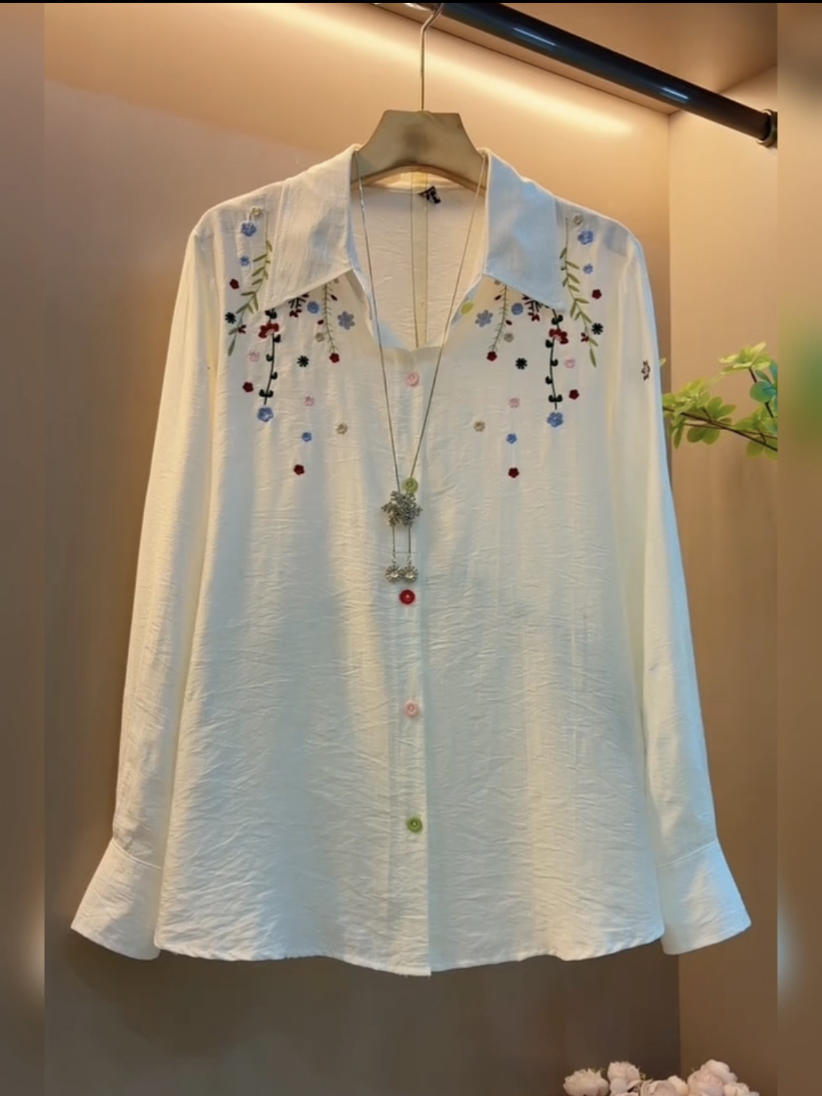 春夏大码重工刺绣加厚国风打底衫女宽松显瘦洋气减龄上衣内搭外穿