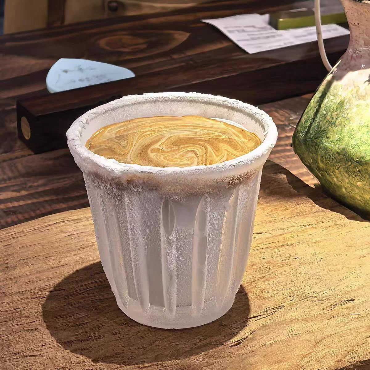 -86度Dirty澳白拉花杯冰博客杯冷冻玻璃杯冰美式咖啡杯冷萃杯冰杯