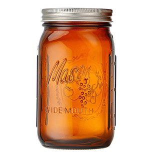 斗草茶色避光棕色梅森罐咖啡豆保湿 美式 密封梅森罐 jar mason