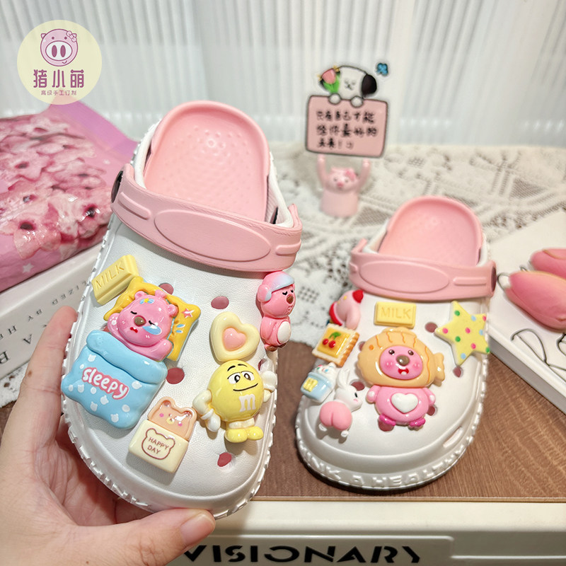 时尚洞洞鞋可爱儿童女款女生百搭凉鞋2025年新款夏季拖鞋外穿轻便