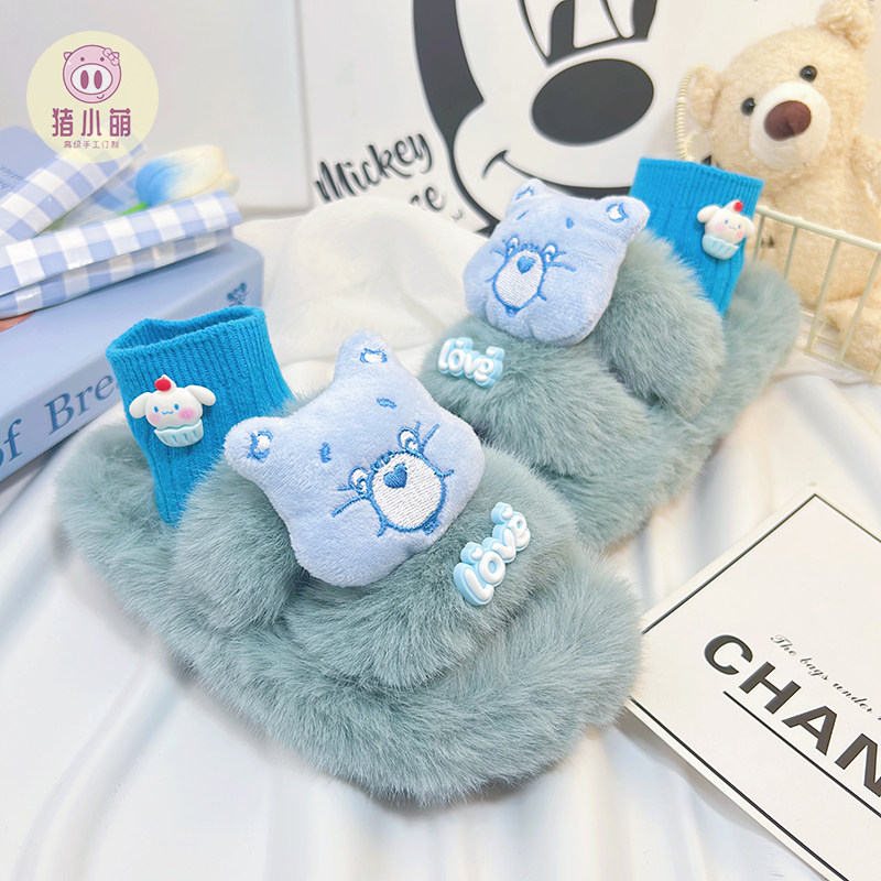 儿童露趾棉拖鞋冬季冬款男童女童男孩女孩室内拖鞋2026年冬天新款