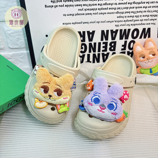 女童小孩可爱洞洞鞋女款高颜值儿童宝宝女孩防滑拖鞋夏季夏天外穿