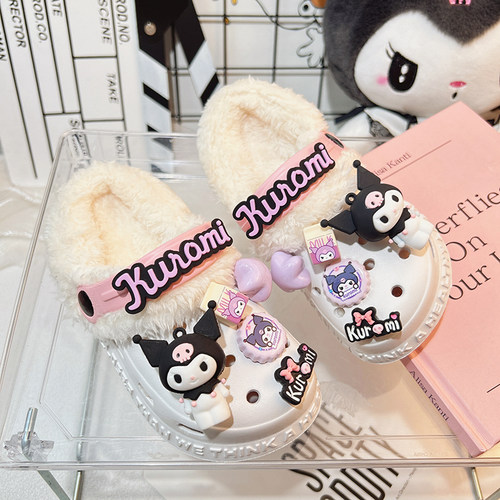 可爱儿童秋冬卡通时尚洞洞鞋防滑