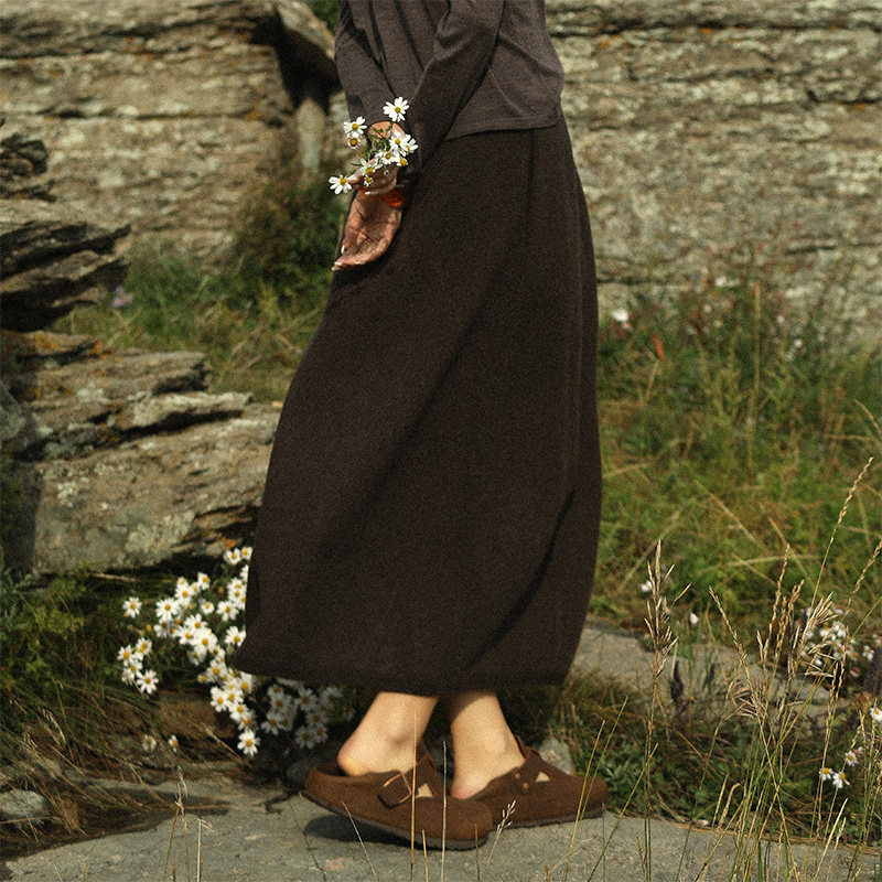 【碎玉针花苞裙】云栖橪纯羊绒半身裙女秋冬季加密显高显瘦裙子,女装/女士精品,半身裙,淘宝优惠券,粉丝福利购,淘宝优惠卷