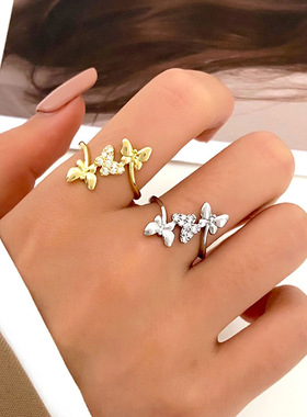 女镀金韩国原单氛围感戒指