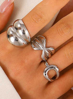 不锈钢欧美极简风钛钢戒指