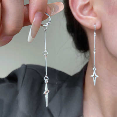 悬垂y2k千禧风星芒耳扣