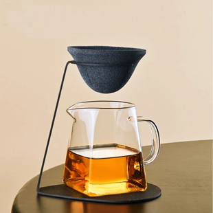 无孔茶漏组合四方公道杯家用高端茶滤茶水分离青柑专用泡茶壶创意