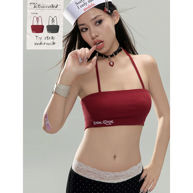 BETWEENAND夏季挂脖抹胸打底