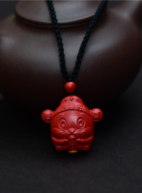 十二生肖鼠吊坠安之高含量朱砂