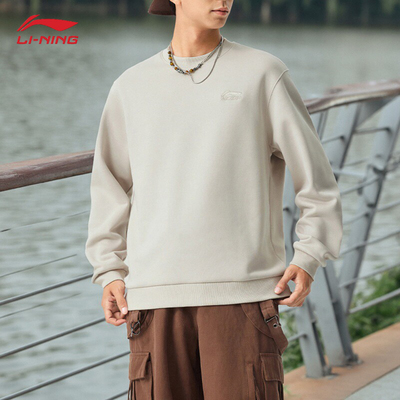 李宁休闲娱乐男女圆领帅气卫衣