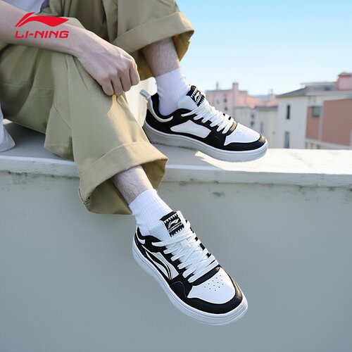 李宁男鞋板鞋2025夏季新款潮流百搭滑板鞋子男士软底低帮休闲鞋