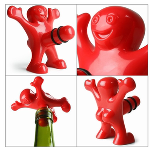 Happy Man Bottle Opener 小人红酒塞 红酒开瓶器 创意酒塞