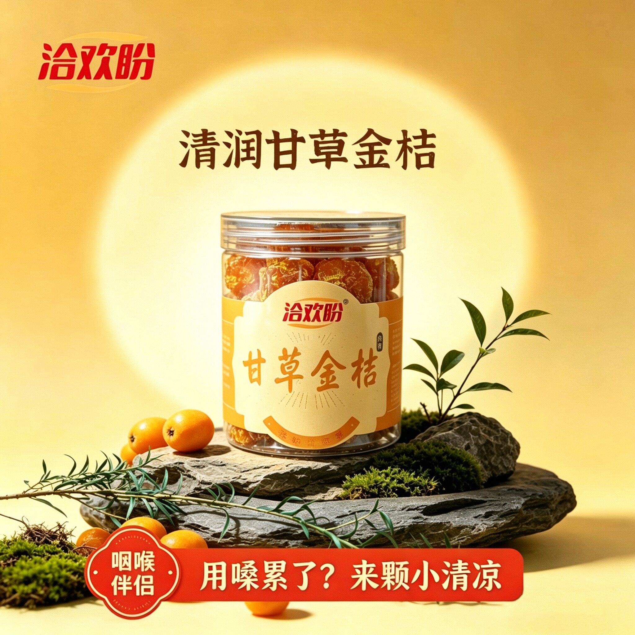 润喉甘草金桔干蜜饯水果干配茶点果脯金橘干解馋零食休闲小吃食品
