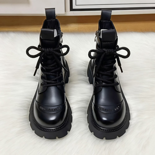 英伦厚底大棉加厚软底短靴