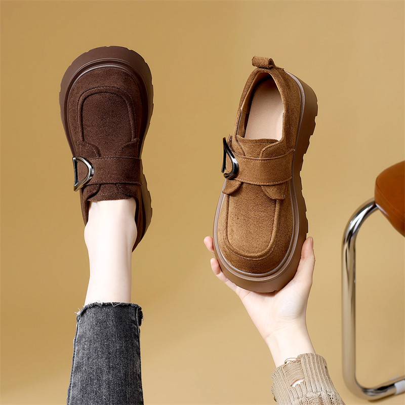 复古百搭勃肯单鞋女2026年春季新款时尚软底轻便显脚小增高乐福鞋,女鞋,乐福鞋（豆豆鞋）,淘宝优惠券,粉丝福利购,淘宝优惠卷