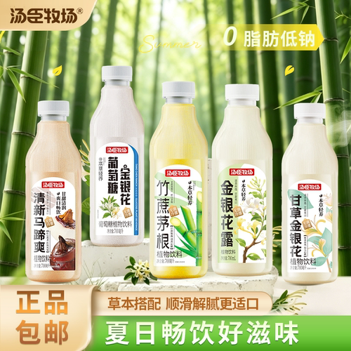 竹蔗茅根水马蹄爽金银花止渴瓶装