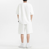 印花青少年冰丝篮球服套装男夏潮流帅气短袖套装A155-YXTZ02-TP49，男装休闲套装，电商A155-1