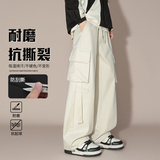 工装裤男美式潮牌春季多口袋休闲宽松直筒裤男生A155-WD213-TP54，男装工装外套，电商A155-1
