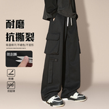 工装裤男美式潮牌春季多口袋休闲宽松直筒裤男生A155-WD213-TP54，男装工装外套，电商A155-1