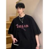 2025夏白色短袖男T恤潮牌潮流青少年百搭半袖上衣A155-CLT05-TP35，男装T恤，电商A155-1