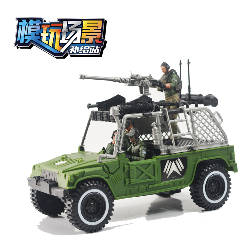 3.75寸 载具 可动兵人  配件 道具 越野突击车 适合 暗源 酸雨