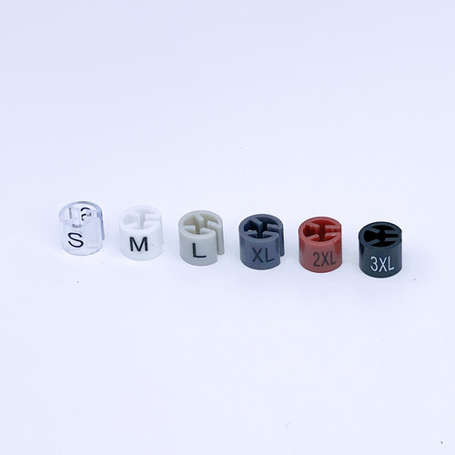 品牌专拍定制尺码扣字母厂家直销衣架尺码粒圆形尺码圈双面印字