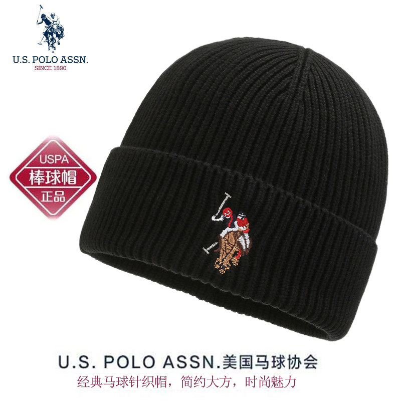 POLO针织帽出游休闲男女士冬季