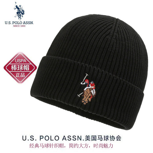 POLO针织帽出游休闲男女士冬季