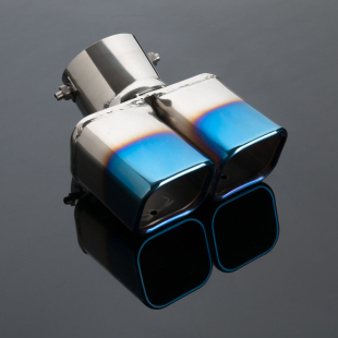 福睿斯尾喉改装 饰尾喉方口双管福瑞斯专用尾喉通用 排气管不锈钢装