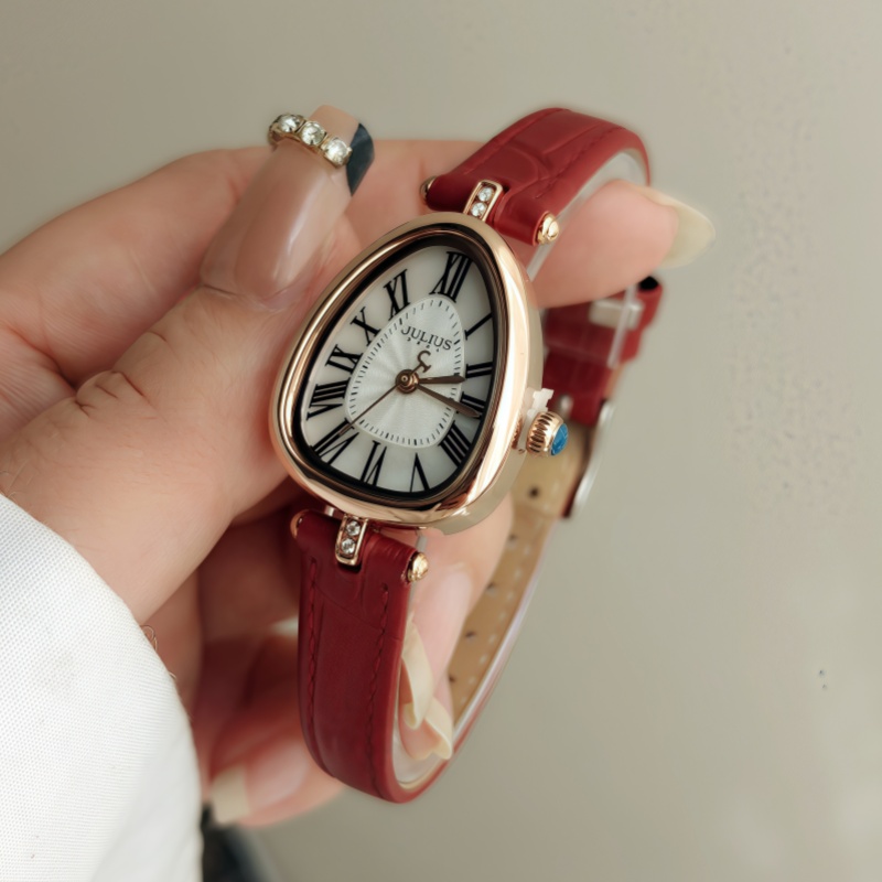 正品聚利时手表女高级感新款复古小灵蛇时尚简约轻奢小众防水女表