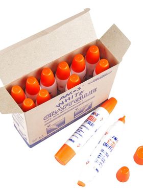 韩国AMOS双头白胶手工艺白乳胶木头纸品粘贴工具胶水36g易清洗