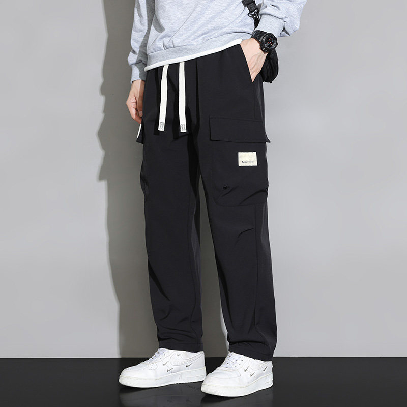 工装裤男秋冬宽松束脚休闲裤男生长裤子A155-DDK25-TP45加绒P53,男装休闲裤,电商A155