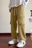 美式休闲长裤男士春季新款宽松直筒工装裤痞帅裤A155-DDK18-TP50，男装休闲裤，电商A155