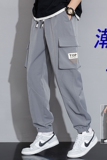 2024春季青少年工装裤宽松大码束脚裤男休闲长裤潮A155-TK07-TP43，男装休闲裤，电商A155