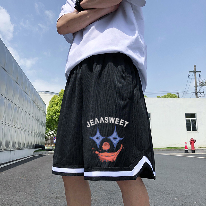 2024夏季冰丝速干运动裤港风潮男短裤宽松休闲短裤A155-K815-P25,男装休闲裤,电商A155