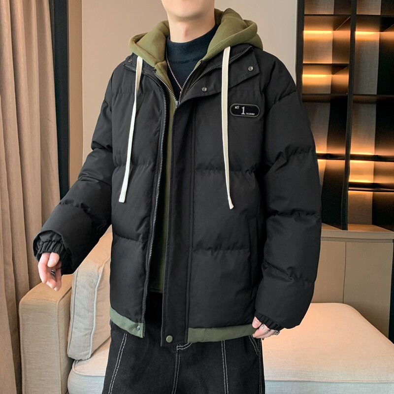 2024年冬季新款棉衣青年港风简约休闲棉服情侣外套A155-MM02-TP90,男装棉衣,电商A155