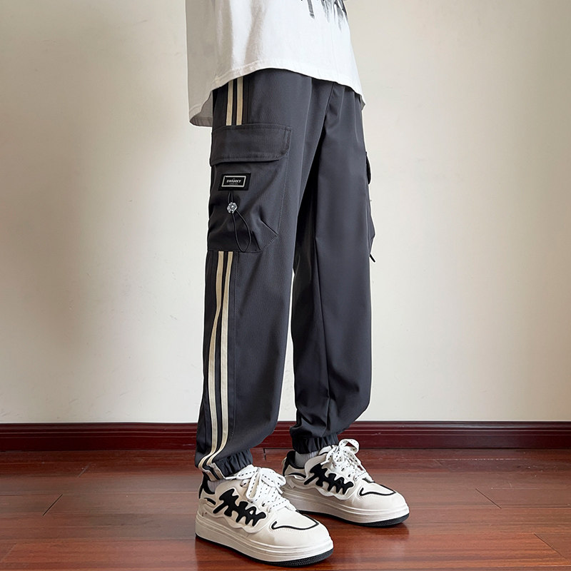 男士工装裤子潮青少年运动休闲裤宽松大码束脚裤A155-DDK19-TP47,男装休闲裤,电商A155