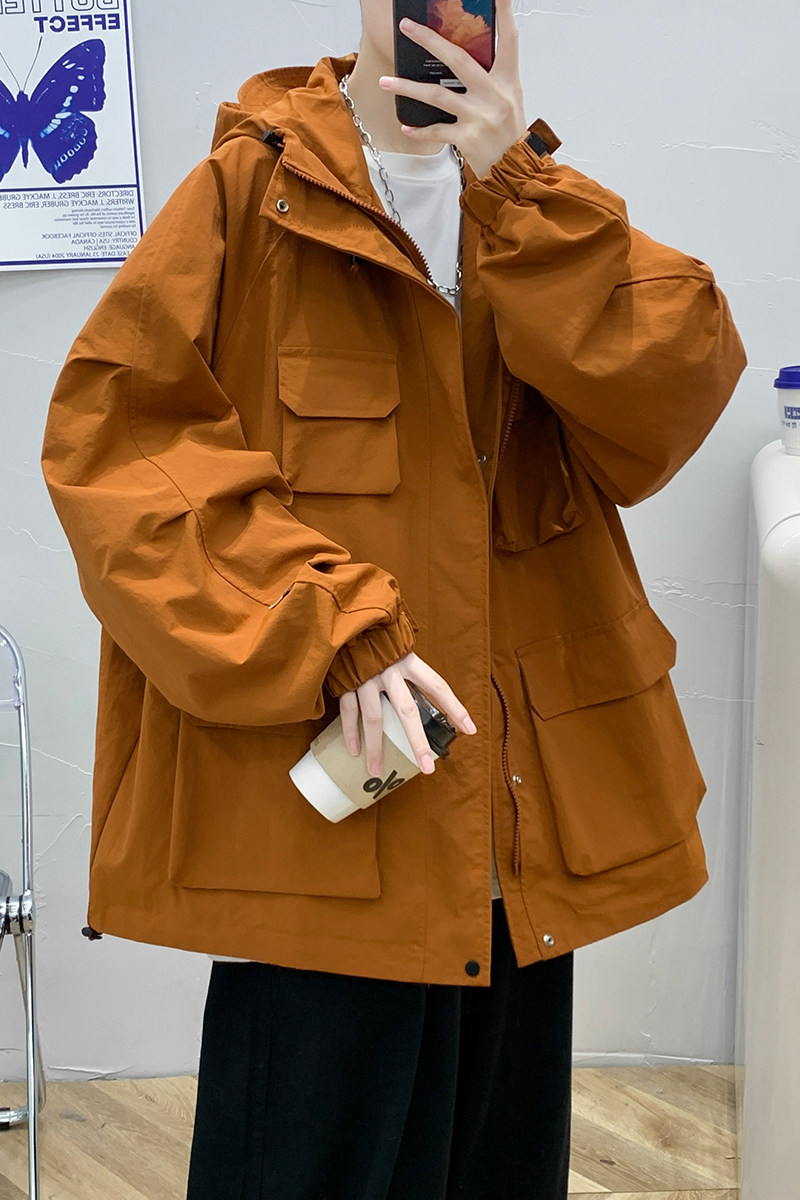 2024秋季夹克男港风大码潮流休闲外套青年棒球服A155-JK2207-P120,男装夹克,电商A155