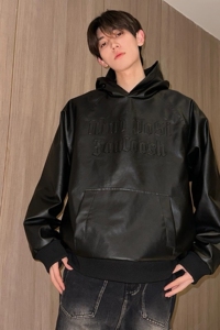 美式复古皮衣外套秋季高级感街头机车风PU皮夹克A155-PY01-TP60图片