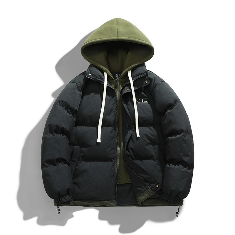 2024年冬季新款棉衣青年港风简约休闲棉服情侣外套A155-MM02-TP90,男装棉衣,电商A155