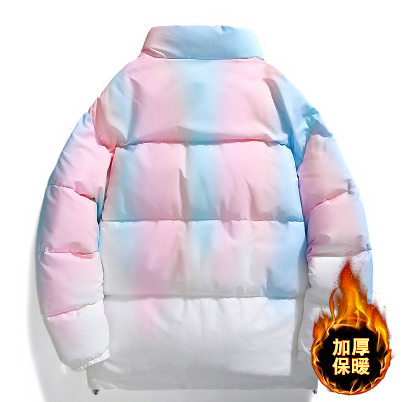 潮牌棉衣高品质外套棉衣扎染渐变色男女同款A155-CEM01-TP78,男装棉衣,电商A155