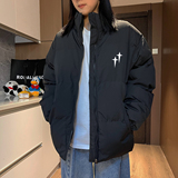 2024秋冬情侣款棉衣宽松大码港风休闲棉服男外套潮A155-MM07-TP48，男装棉衣，电商A155