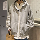 2023秋季青少年外套男宽松大码潮流开衫卫衣连帽A155-W801-TP50，男装卫衣，电商A155