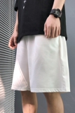 抖音得物光板短裤男冰丝裤速干透气直筒潮流五分裤A155-K301-TP18，男装休闲裤，电商A155