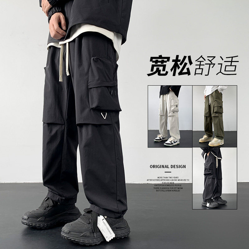 2024春季美式机能降落伞兵工装裤男宽松休闲长裤A155-DDK28-TP55,男装休闲裤,电商A155