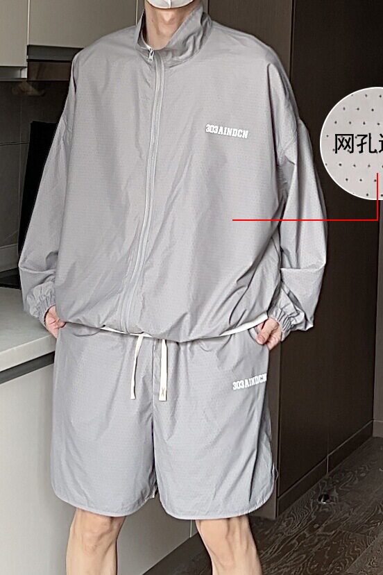 2024防晒衣男女同款情侣遮阳套装户外运动休闲夹克A155-FS01-TP80,男装防晒衣,电商A155
