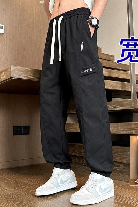 2024春季青少年休闲裤宽松大码潮流束脚裤男工装裤A155-TK08-TP43,男装休闲裤,电商A155