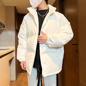 情侣款pu皮棉衣男士棉服外套男生棉袄面包服加厚A155-MY777-TP90
